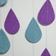 thumbnail image 4 of KAKOWELY 6 tiras de decoraciones de guirnaldas de gotas de lluvia, decoraciones colgantes de gotas de lluvia, guirnaldas de gotas de lluvia de papel, 4 of 5