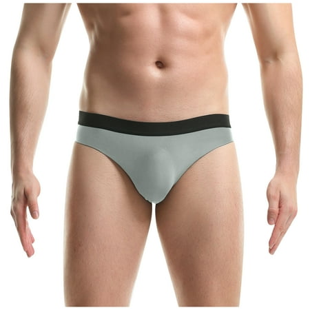 

DORKASM Mens Moisture Wicking Underwear Comfortable Soft Cotton Mens Underwear Briefs Breathable Briefs Gray 3XL