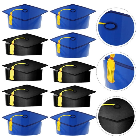 UPOUART Assorted Color Graduation Caps for Parties and Photography, , Perfect for Celebrations and Events