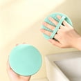 thumbnail image 2 of Soft Rubber Shower Scrubber, Gentle Exfoliating Bath Body Scrubber Glove, Deep Cleansing Shower Tool For All Skin Types, Massage and Removing Dead Skin (Sky Blue), 2 of 5