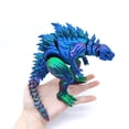 thumbnail image 3 of 3D Printed Muscle Dinosaur Action Figure Mini Toys Monster Figure Joint Model Movable Rotatable Desktop Ornament Kids Gift, 3 of 7