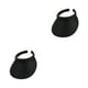 thumbnail image 2 of Jumpingount Sombreros para el sol Protección de verano Gorras con clip Visera de lino transpirable Béisbol Ala ancha Parte vacía Color sólido negro 2piezas Jumpingount CBP266798, 2 of 6