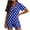 X001-Blue, variant on Goodtrade8 Pajama Sets for Women Petite Casual Short Sleeve Sleepwear V-Neck Printed Holiday Woman Pajamas