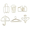 thumbnail image 2 of veasfak 6x Trombones Bookmark Flower / Pineapple Travel 2 Colors To Choose Gold / Rose, 2 of 9