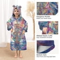 thumbnail image 4 of BZSMCE Wearable Blanket Hoodie Fashion Whimsical Voyage Home Wear, 4 of 7