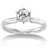 1 Carat Round Diamond Solitaire Ring in Platinum - IGI Certified