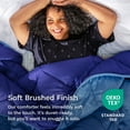 thumbnail image 4 of ViscoSoft All Seasons Down Alternative Comforter Twin/Twin XL Size - Breathable Premium Reversible Microfiber Light Blue/Dark Blue Duvet Cover Insert, 4 of 13