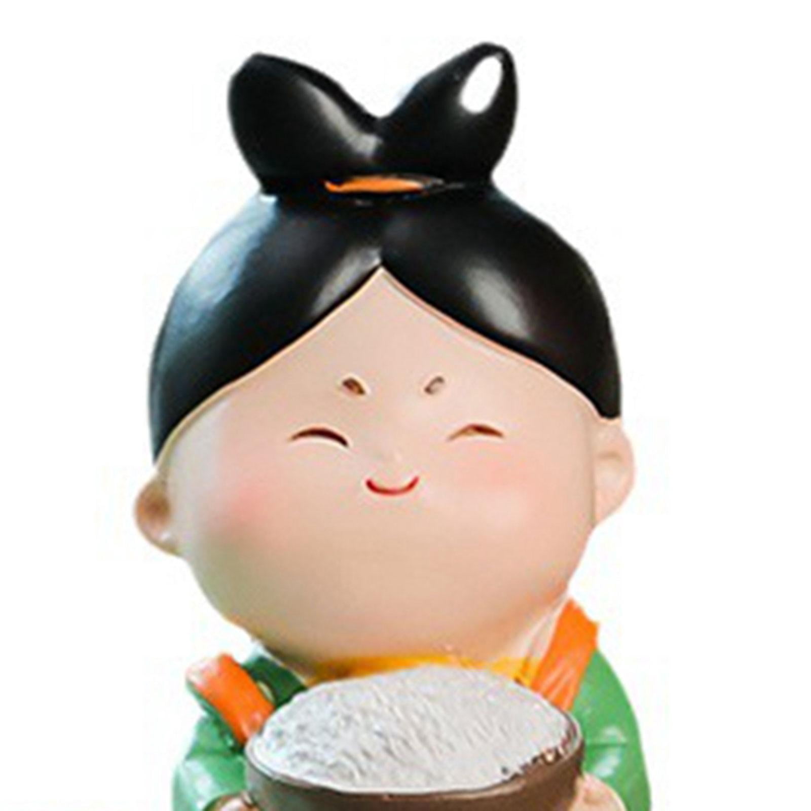 WLPZXP Coil Incense Burner Chinese Tang Girl Statue Incense Stick Holder for Farmhouse With Rice