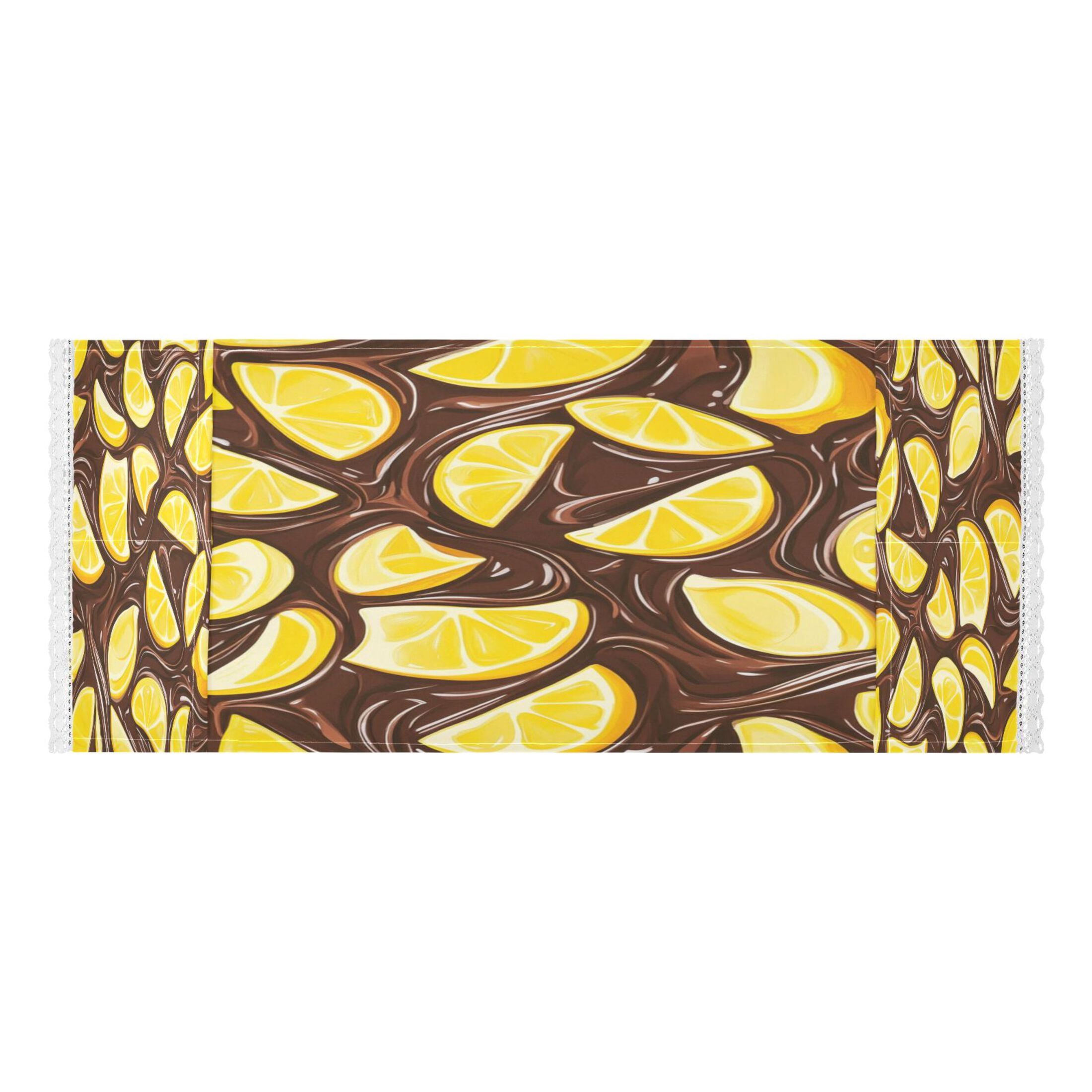 Lemon Chocolate PatternWasher and Dryer Covers Dust-Proof and Oil Resistant Fridge Cover with 4 Storage Pockets Washing Machine Top Cover for Laundry Kitchen Home 51.2 x 22 In