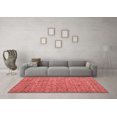 thumbnail image 3 of Ahgly Company Indoor Round Abstract Red Modern Area Rugs, 7' Round, 3 of 4