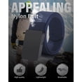 thumbnail image 2 of AWAYTR Nylon Belts for Mens - No Hole Golf Belt with Metal Buckle, 2 of 7