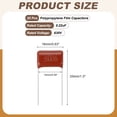thumbnail image 2 of 25pcs CBB22 Capacitor 630V 224J 0. 22UF Metallized Polypropylene Film Capacitors, 2 of 6
