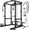 Black Squat Rack, variant on Squat Rack for Home Gym, 2000LBS Power Rack with Adjustable Pulley System, Power Cage Workout Equipment with LAT Pulldown and Training Attachment