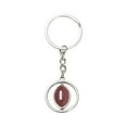 thumbnail image 1 of Fiudx Ofertas relámpago Llavero giratorio pequeño de metal con forma de baloncesto, fútbol y béisbol, regalo para el día de Navidad, 1 of 2