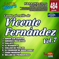 Karaoke Latin Stars 484 Vicente Fernandez Vol.7