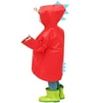 thumbnail image 6 of Gubotare Girls Rain Coats Raincoats for Kids, Kids Reusable Emergency Rain Ponchos with Drawstring Hood for Boys and Girls Rain Gear 2T 3T 4T 5T 6T 7T (Red,5-6 Years), 6 of 6
