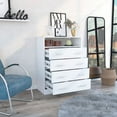 thumbnail image 3 of Boahaus Jody Modern Dresser with 4 Drawers, Manufactured Wood, White, 3 of 6