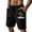 Black@GC@, variant on CONZONE Mens Casual Linen Shorts Elastic Waist Drawstring Summer Shorts for Men Hawaii Graphic Y2K Lightweight Loose Fit Vacation Beach Shorts With Pockets