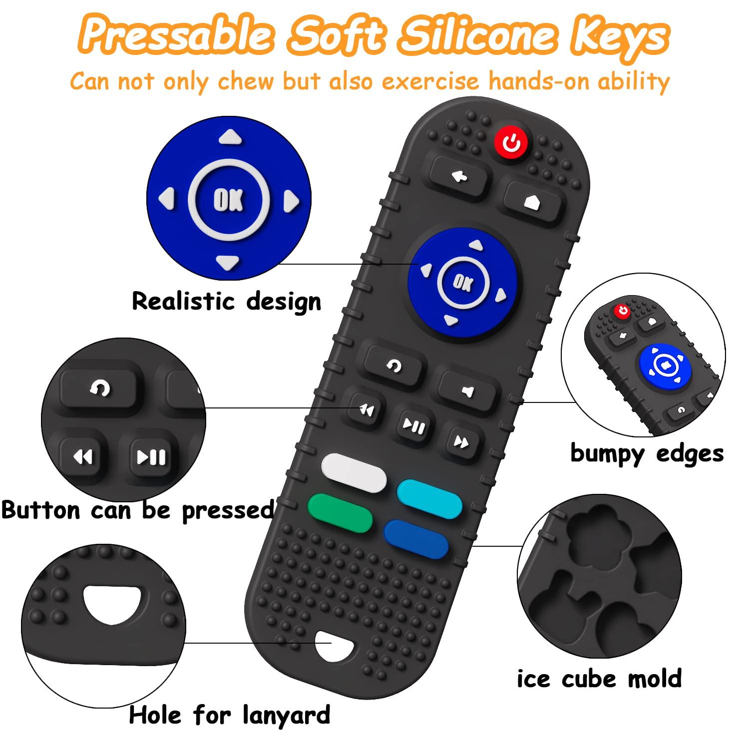 Zendure Soft Silicone Teething Toys, Remote Control, 2-Pack photo 2