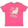 thumbnail image 3 of Inktastic Mimi's You Say Alpaca My Bags Youth T-Shirt, 3 of 5