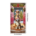 thumbnail image 3 of Japceit Large Christmas Door Cover, 35x71 Inch Holiday Entrance Curtain Panel, Festive Door and Wall Decoration for Party, Home, Seasonal Display Background, 3 of 6