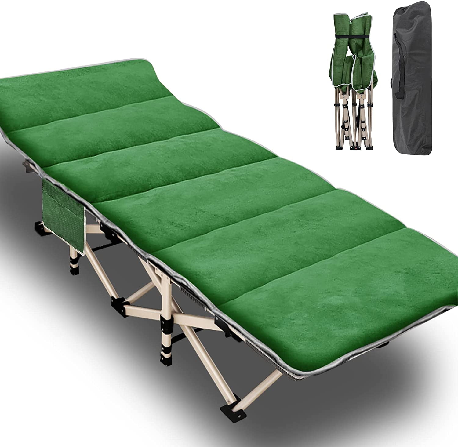 Docred Folding Camping Cot, Portable Folding Cots for Adults Bed
