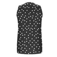 thumbnail image 6 of ITSAME Womens Tank Tops, Sleeveless Polka Dot V Neck Casual Loose Fashion Tops Black S, 6 of 7