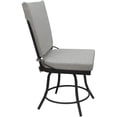 thumbnail image 3 of Outdoor or Indoor Patio Dining Chair - Jamey without Arms - White Fabric - Gray, 3 of 8
