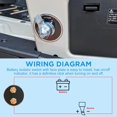 thumbnail image 3 of High Current Master Battery Switch, 12V-48V Heavy Duty Battery Isolator Switch with Face Plate, 300A Waterproof Marine Battery Cut/Shut Off Switch for RV Marine Boat Vehicle Truck, 3 of 7