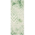 thumbnail image 2 of Safavieh Dip Dye Aylmer Distressed Runner Rug, Green/Ivory, 2'3" x 6', 2 of 7