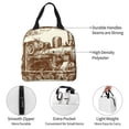 thumbnail image 5 of Lsque Train Pattern Lunch Bag Women/Men Insulated Lunch Box,Small Leakproof Cooler Food Lunch Containers Reusable High Capacity Lunch Tote Bags, 5 of 6