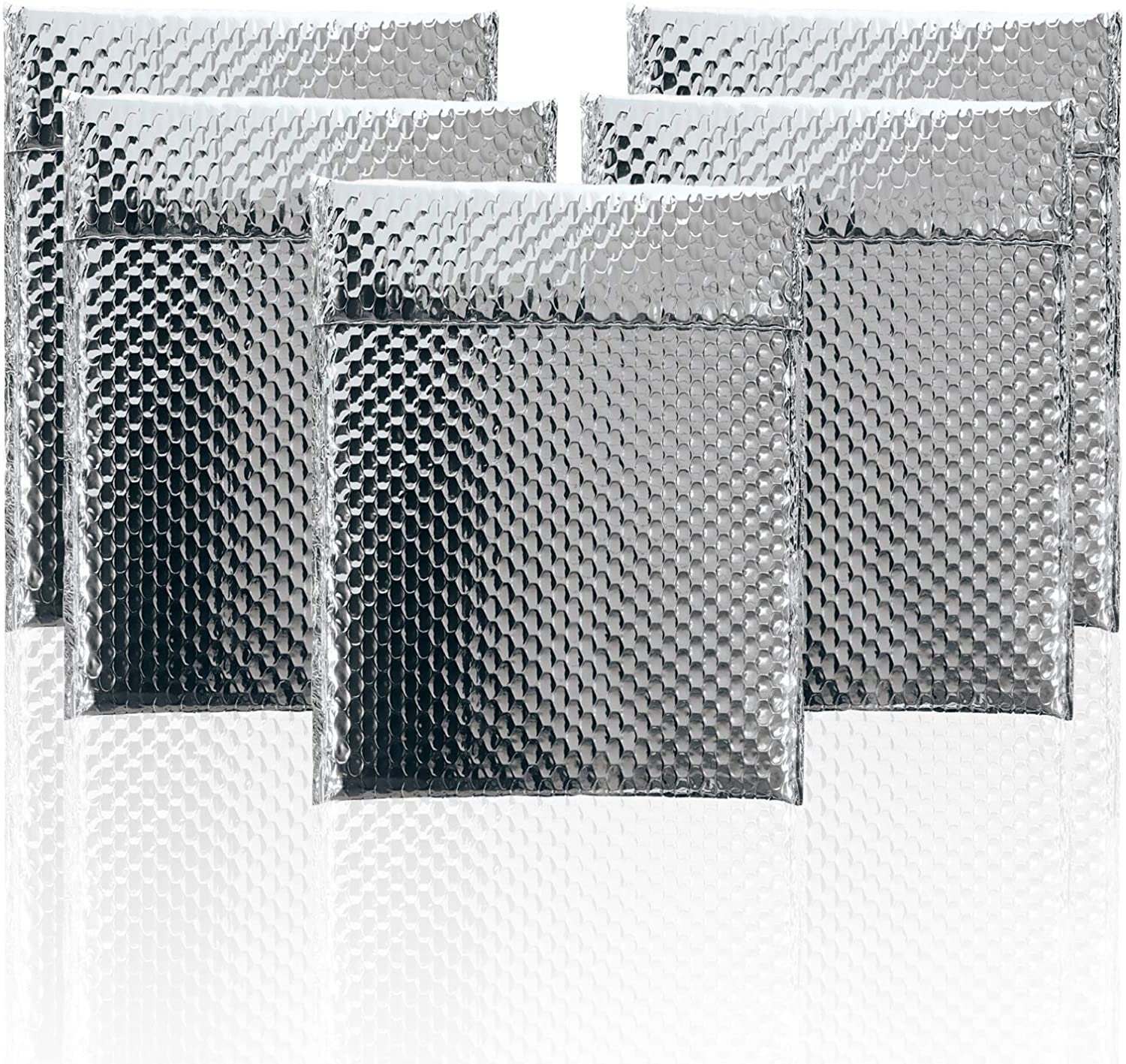 Pack of 50 Thermal Insulated Bubble Mailers 11x15 Food Grade Padded