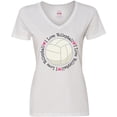 thumbnail image 3 of Inktastic Volleyball Gifts for Girls Women's V-Neck T-Shirt, 3 of 5
