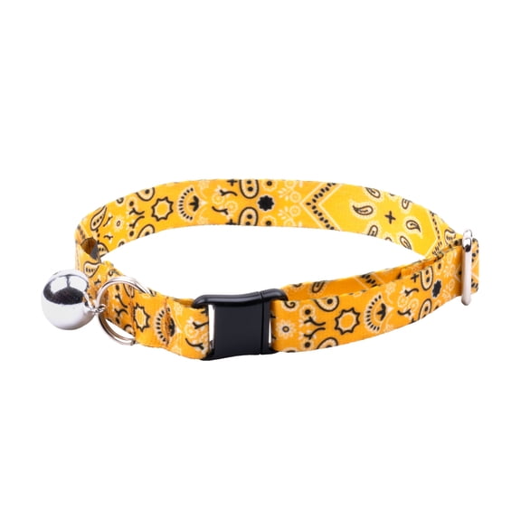 Country Brook Petz® Yellow Bandana Cat Collar