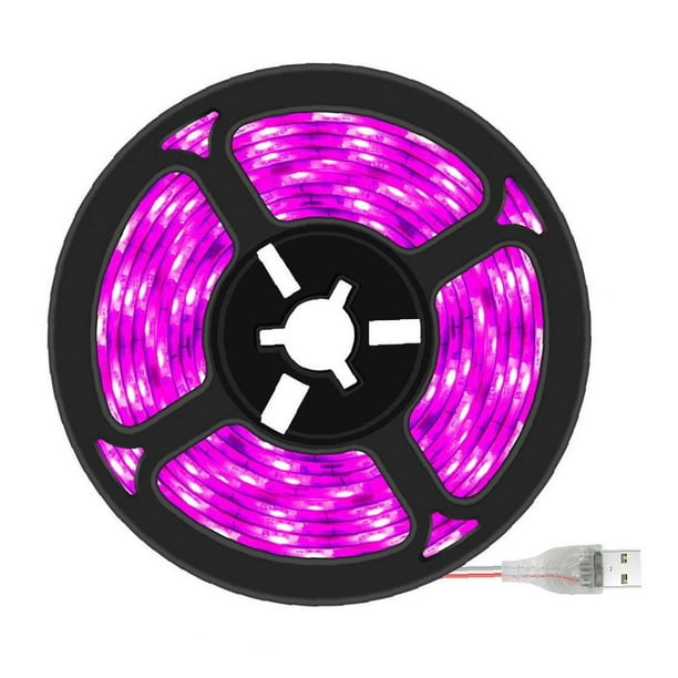 Barra de luz LED para plantas, luz de crecimiento de plantas de espectro completo, USB impermeable (0,5 m)