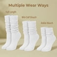 thumbnail image 6 of 3 Pack Slouchy Socks for Women, Knee High Boot Socks Scrunch Leg Warmers, Soft Cozy Valentines Day Gifts for Her, 6 of 6