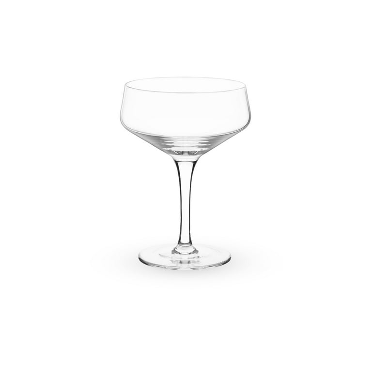 Viski Crystal Stemless Martini Glasses - Fun Cocktail Glasses, Crystal  Clear Coupe Glass Gift Set, 7…See more Viski Crystal Stemless Martini  Glasses 
