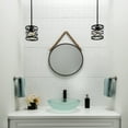 thumbnail image 2 of FASÄDE Chain Decorative Vinyl 18in x 24in Backsplash Panel in Matte White (5 Pack), 2 of 6