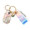 thumbnail image 3 of Glow in The Dark Oil Canister Keychain Floating Sand Acrylic Couple Gift, 3 of 5