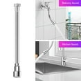 thumbnail image 2 of Kitchen Faucet Extender Stainless Steel Foldable Lengthy Design Vegetable Dish Washing Sprayer Extended Pipe, 2 of 8