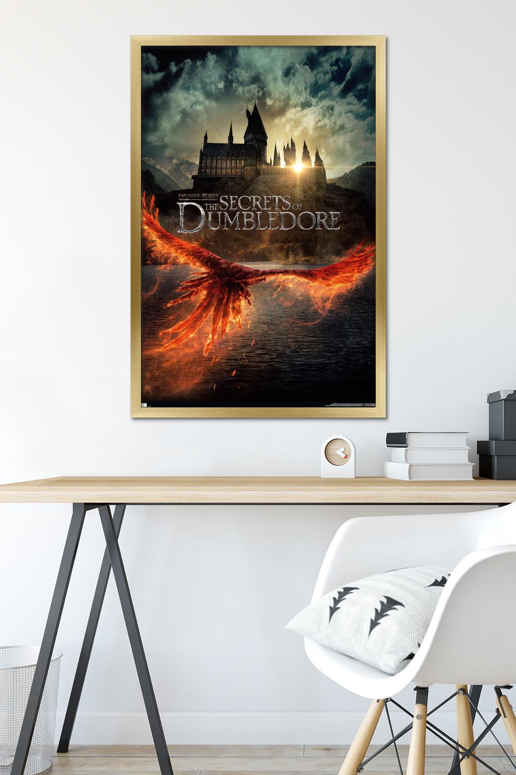 Fantastic Beasts: The Secrets of Dumbledore - Teaser One-Sheet Wall Poster, 22.375" x 34" Framed