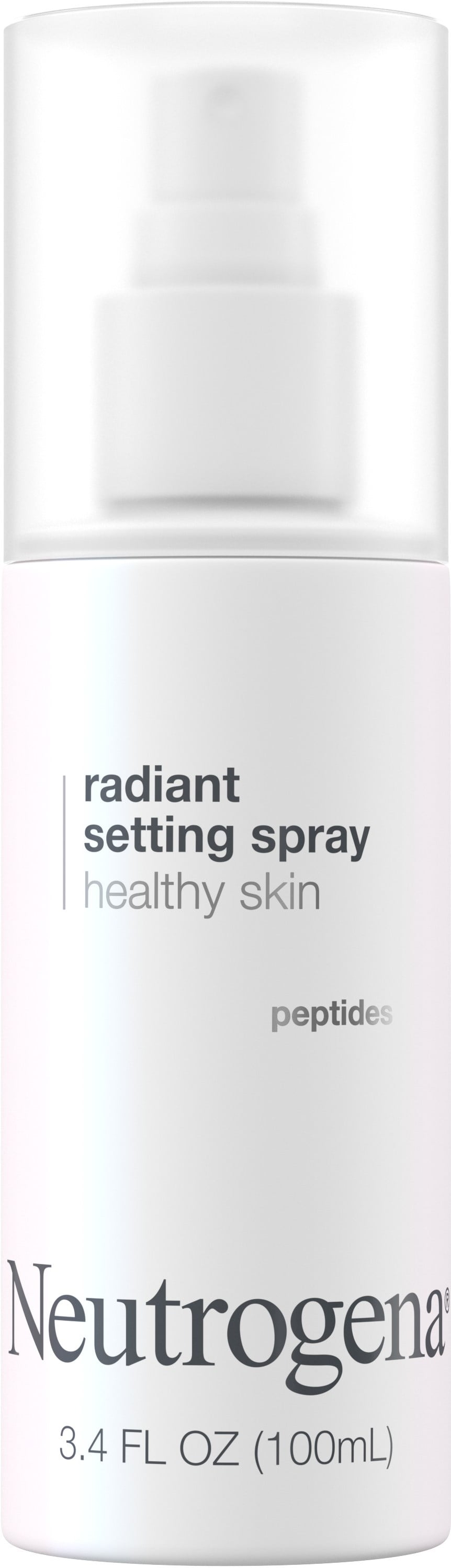 Neutrogena Healthy Skin Radiant Makeup Setting Spray, Long-Lasting, Formulated with Peptides Weightless Face Setting Mist 3.4 oz (Pack of 2)