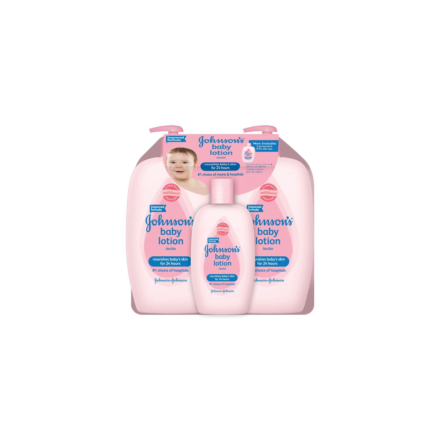 Johnson's Baby Lotion Value Pack (2 27 fl. oz., 1 9 fl. oz.)