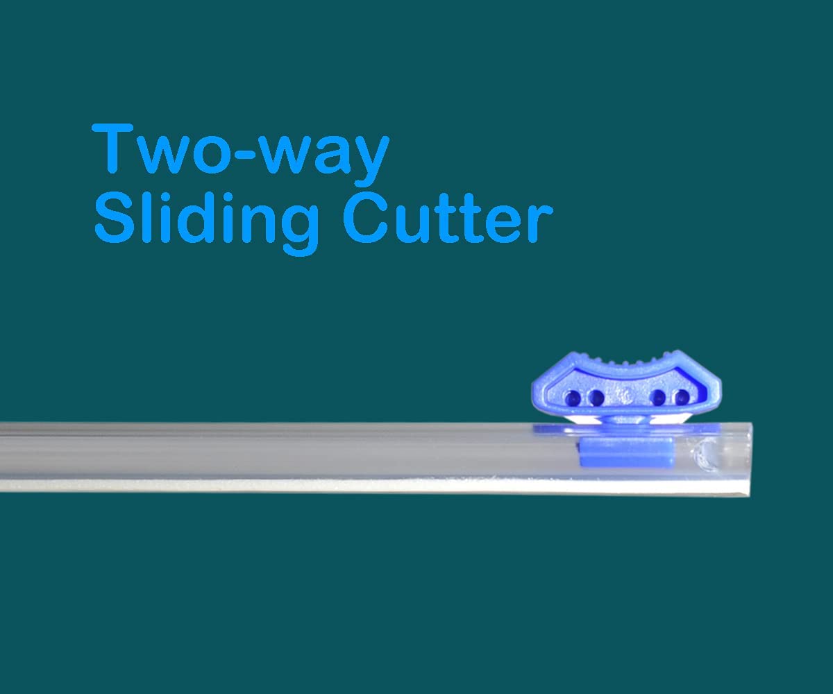 320 Slide Cutter-4 Pcs Self-Adhesive Two-Way Sliding Cutter, Suitable for 12.5 Inch Wide Plastic Wrap, Aluminum Foil, Barbecue Paper, Baking Paper