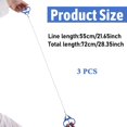 thumbnail image 2 of 3 Pack Stainless Steel Wire Saw Emergency Saw Kit, Hand Pocket String Rope Saw Camping Wire Saw Pvc Pipe Cable Saw Cable Cutting String Bone Rope Saw for Wood Trees Cutting Hiking Travel Hunting, 2 of 5