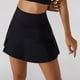 thumbnail image 4 of Faldas De Tenis, Interior Transpirable, Dobladillo Dividido, Faldas Deportivas Para Correr, Elásticas Para Exteriores ANGGREK Negro L, 4 of 6