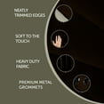 thumbnail image 2 of Premium Soft Touch Curtain Panel - 120" x 108" 1 Panel - Chocolate, 2 of 4