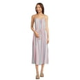 thumbnail image 4 of Time and Tru Women's Tie Shoulder Midi Dress, Sizes XS-XXXL, 4 of 5