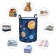 thumbnail image 4 of Balery Planets And Stars1 Cesta de ropa redonda con asas, impermeable, independiente, para ropa, juguetes, dormitorio y familia-Medium, 4 of 6