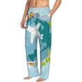 thumbnail image 2 of Disketp Dreaming Travel Men'S Pajama Pants - Ultra Soft Fleece Sleep And Lounge Pants (Size: S-Xxl), 2 of 9